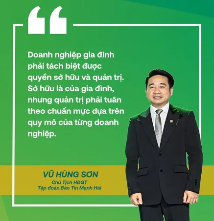 Trích dẫn của Vũ Hùng Sơn về quản trị doanh nghiệp gia đình