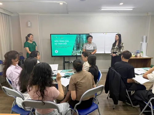 A company-wide knowledge-sharing session